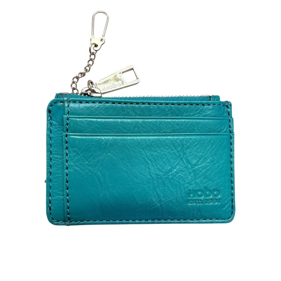 HOBO Accessories - Hobo blue leather ID card gold mini wallet